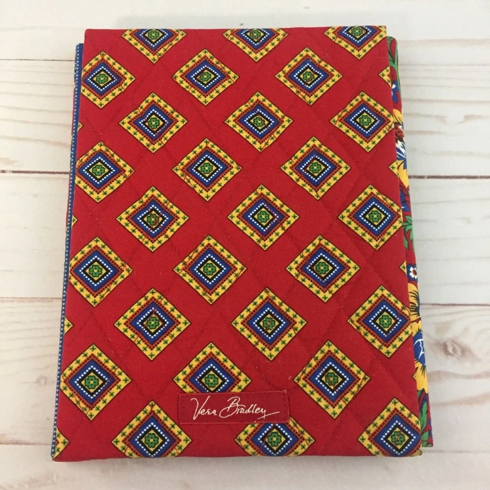 Vera Bradley Villa Red Bifold Picture Frame Two 4